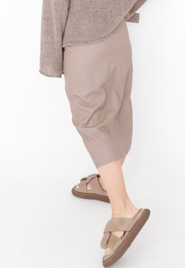 Sort Aarhus - Leather skirt