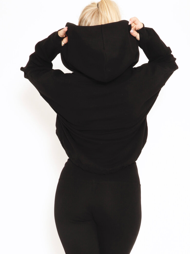 Blouse with zipper