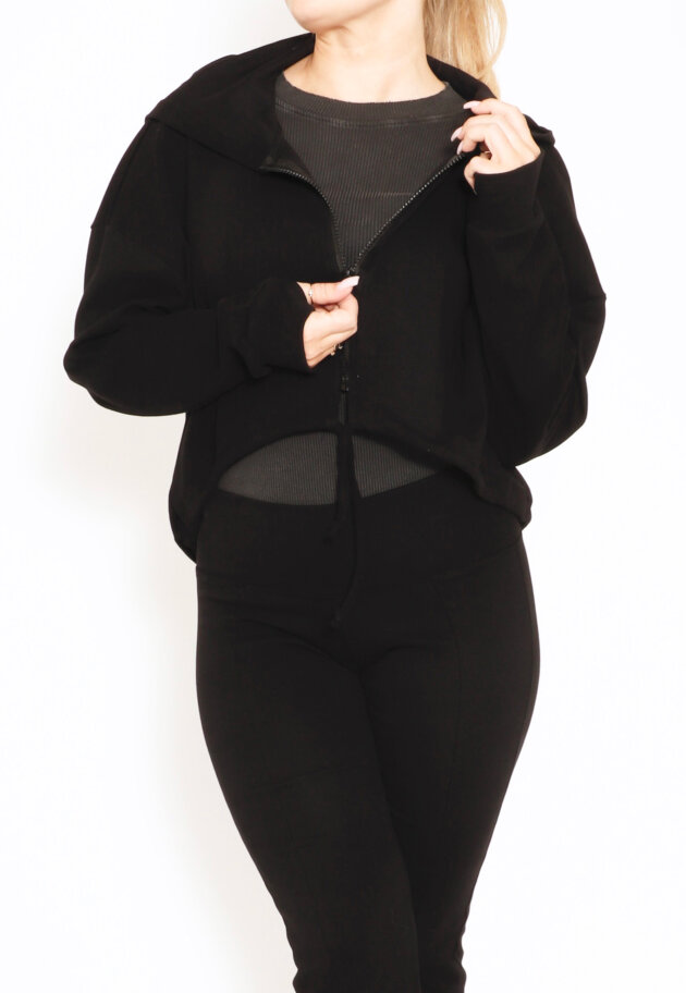 Blouse with zipper