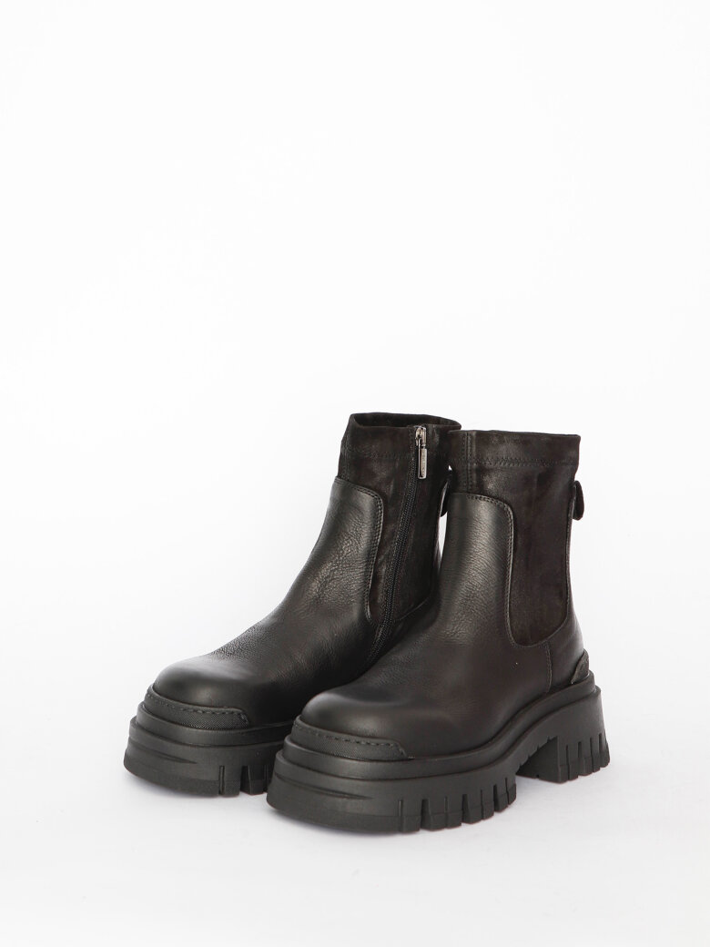 Lofina - Boot with suede and zipper