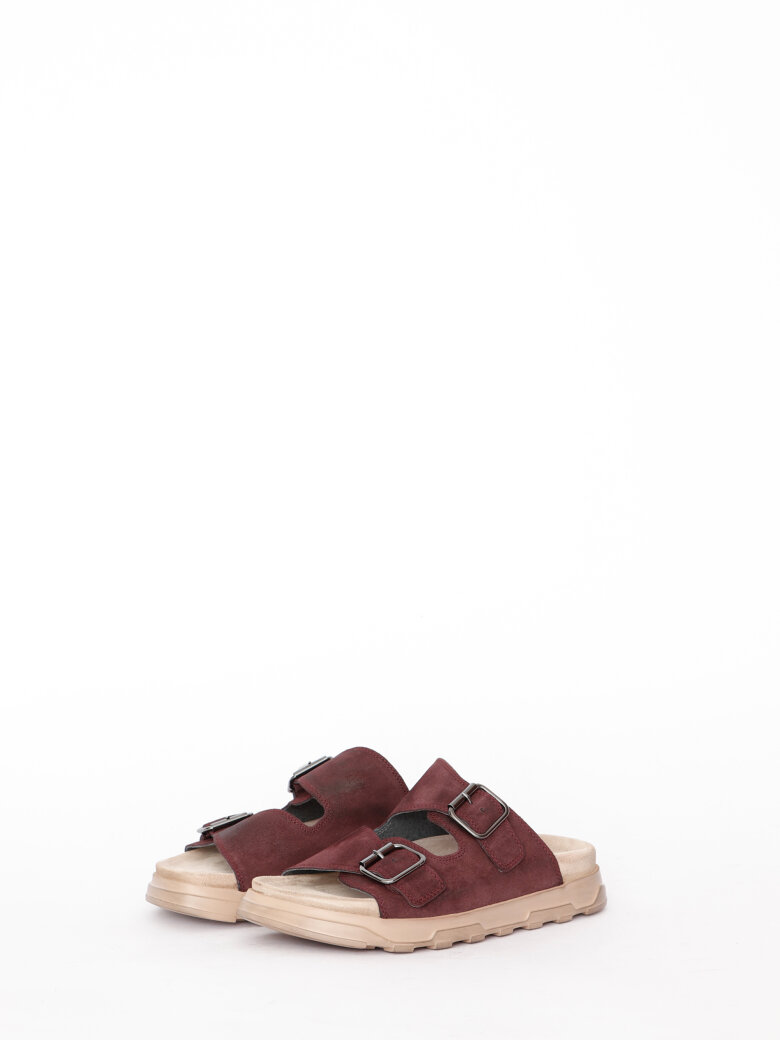 Lofina - Sandal with footbed sole and buckles