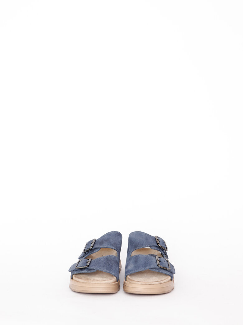 Lofina - Sandal with footbed sole and buckles
