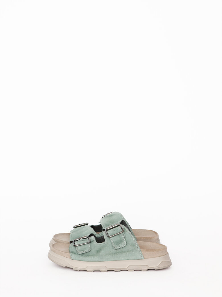 Lofina - Sandal with footbed sole and buckles