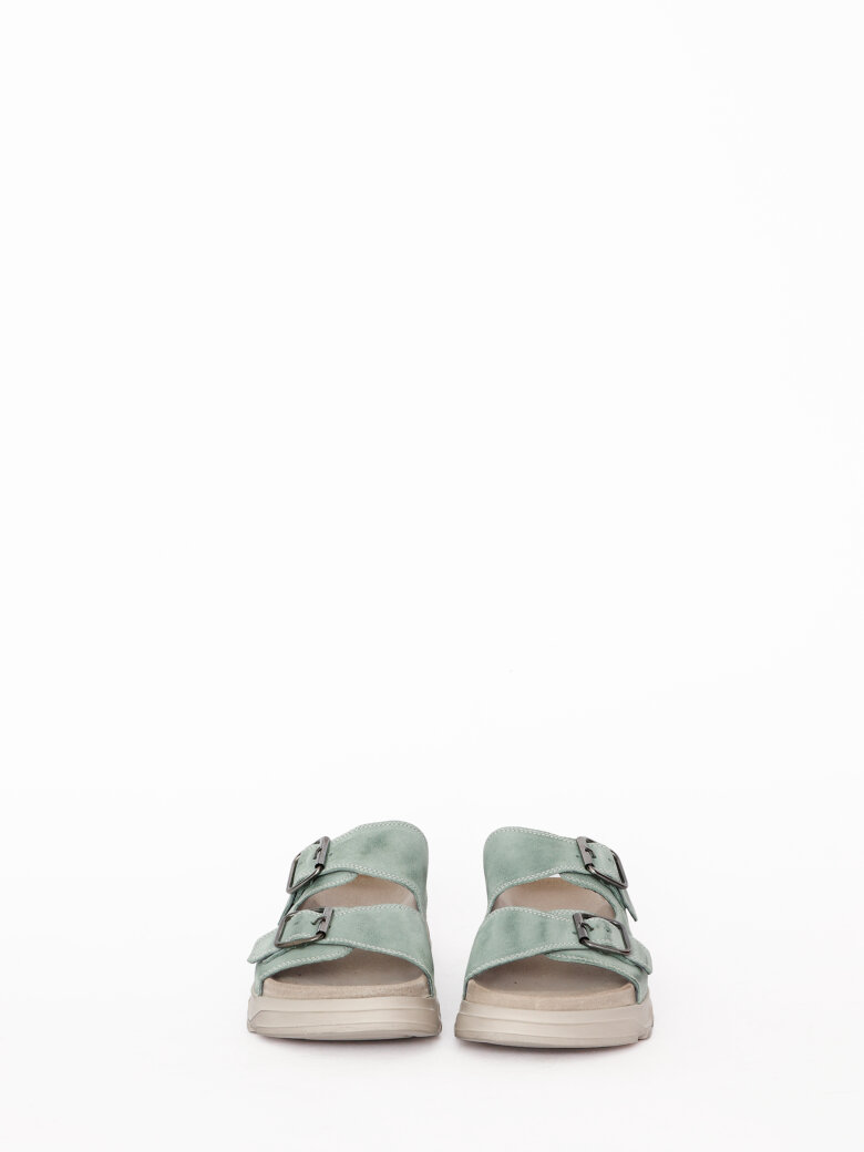 Lofina - Sandal with footbed sole and buckles