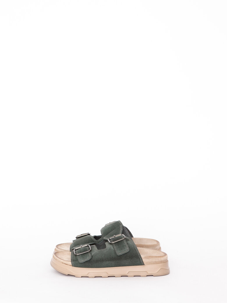 Lofina - Sandal with footbed sole and buckles