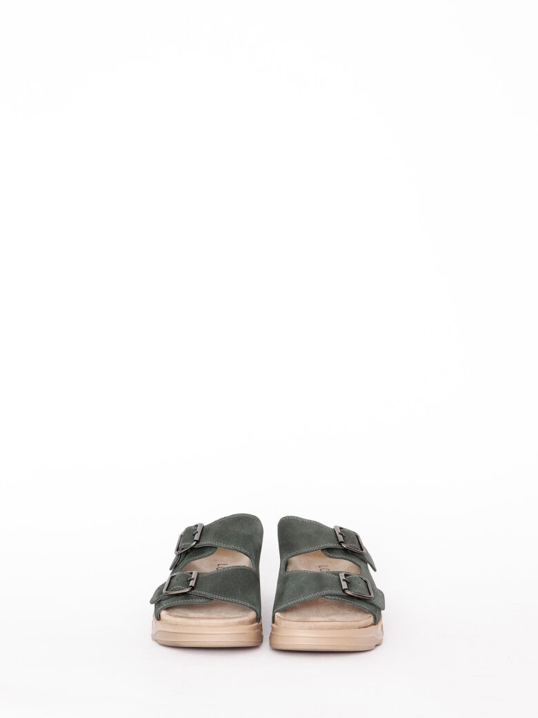 Lofina - Sandal with footbed sole and buckles