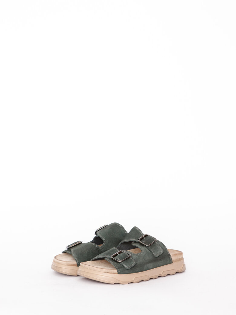 Lofina - Sandal with footbed sole and buckles