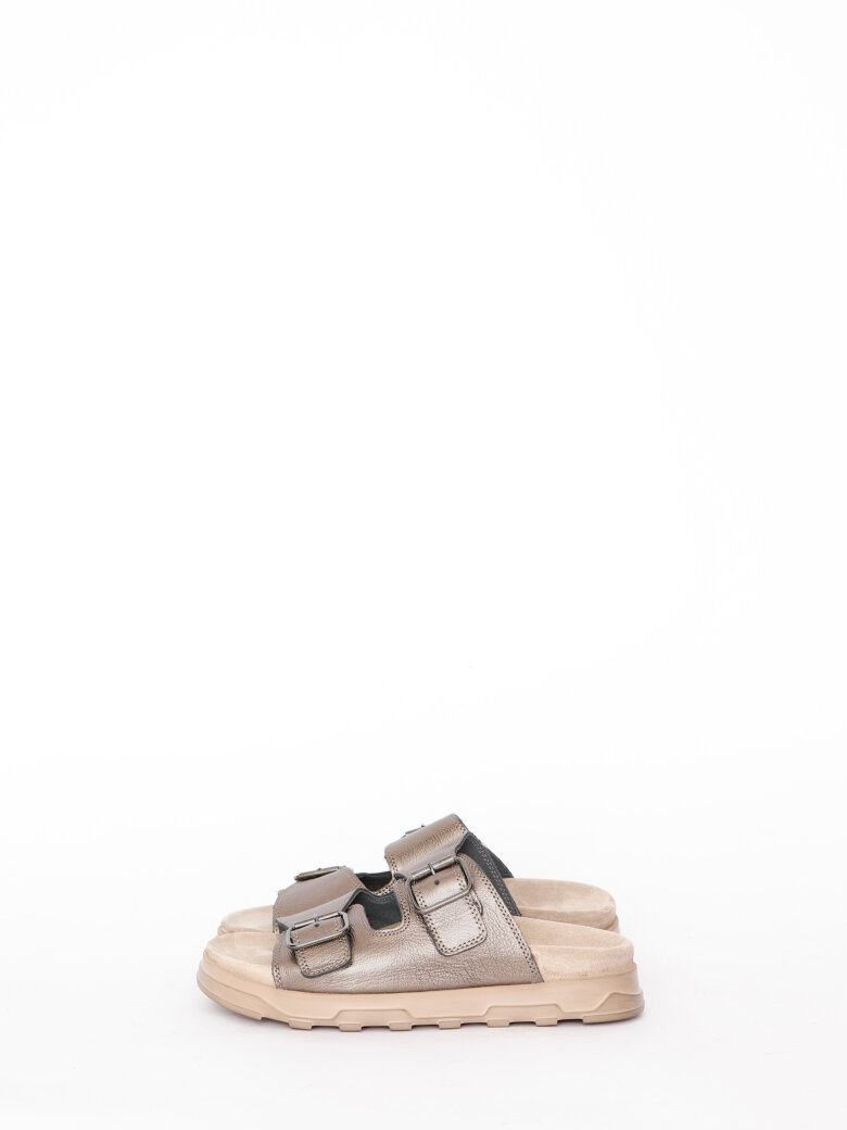 Lofina - Sandal with footbed sole and buckles
