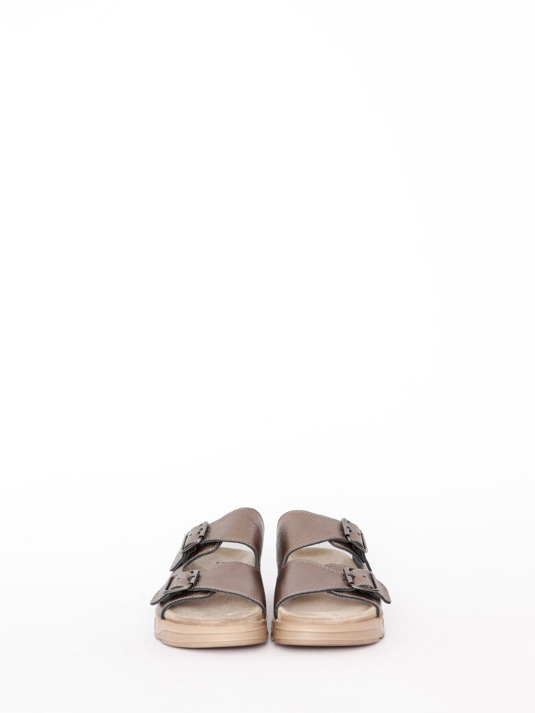 Lofina - Sandal with footbed sole and buckles