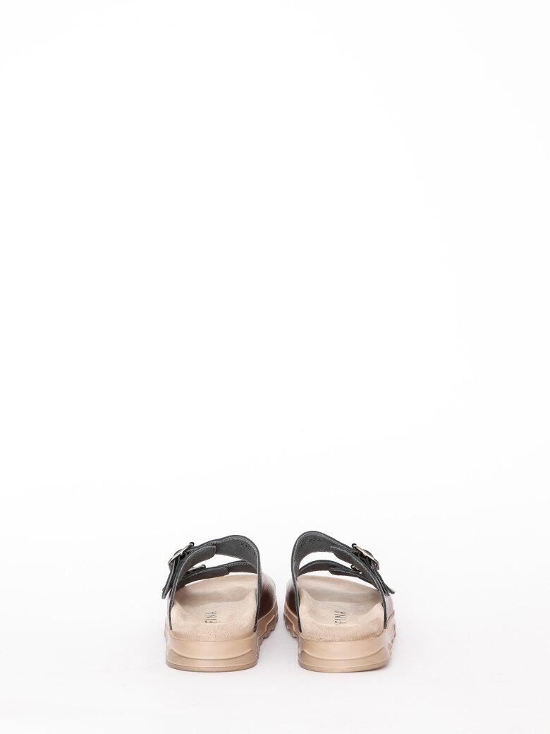 Lofina - Sandal with footbed sole and buckles