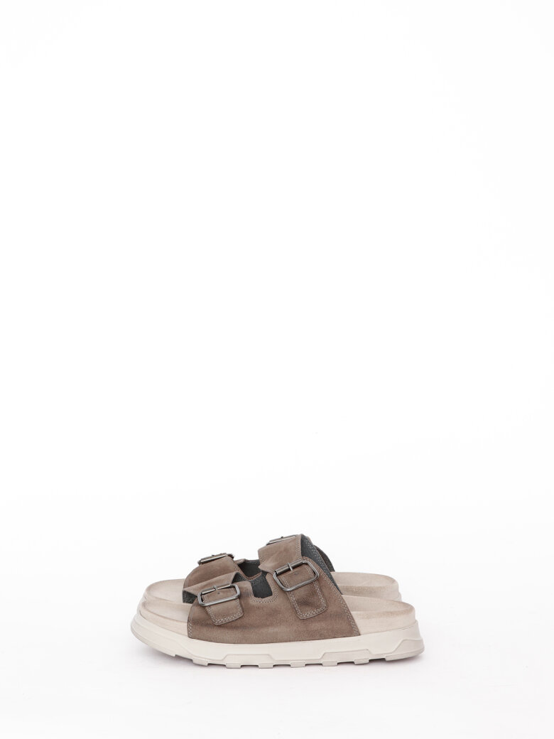 Lofina - Sandal with footbed sole and buckles