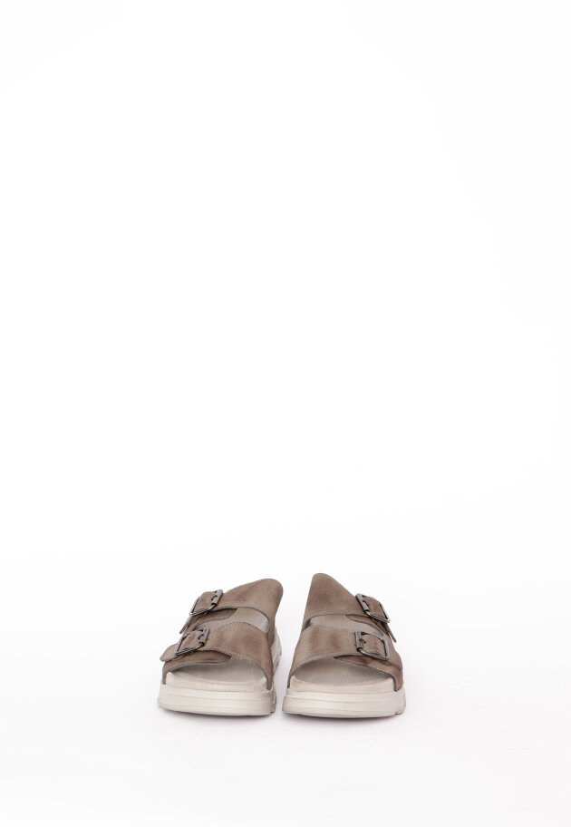 Lofina - Sandal with footbed sole and buckles