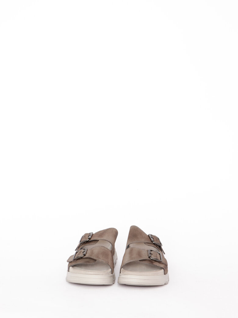 Lofina - Sandal with footbed sole and buckles
