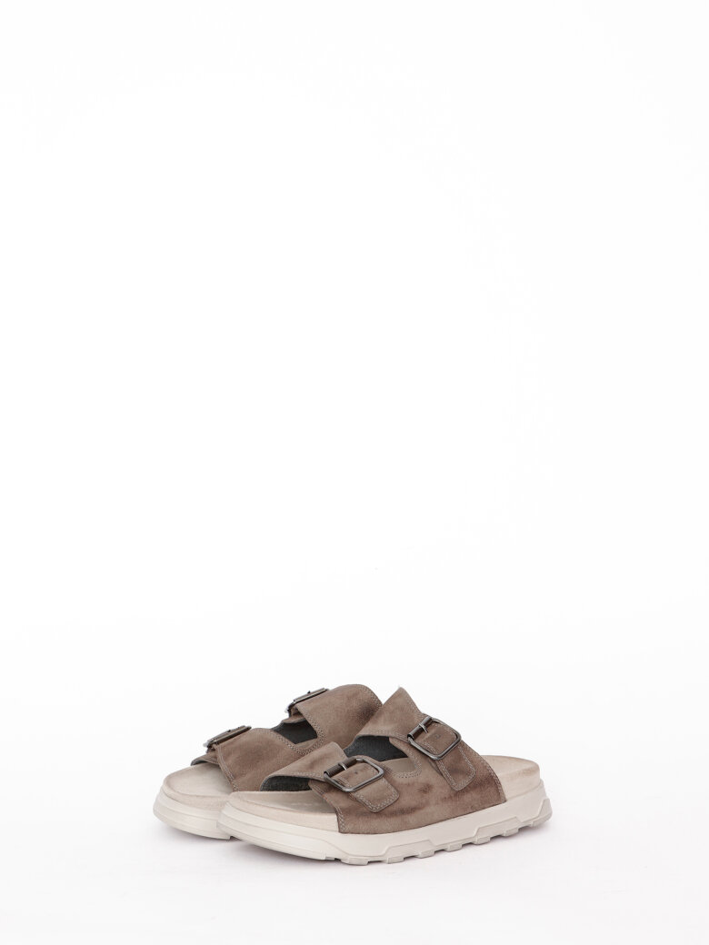 Lofina - Sandal with footbed sole and buckles
