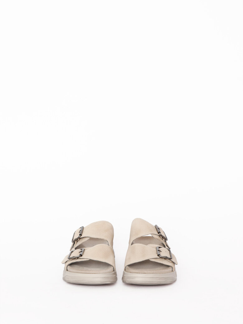 Lofina - Sandal with footbed sole and buckles