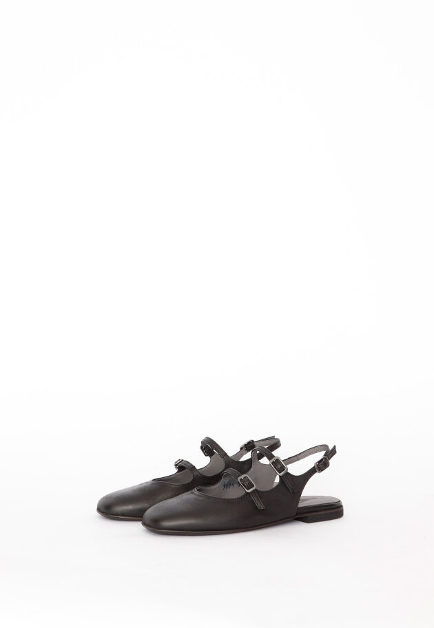 Sort Aarhus - Ballet flat with leather sole