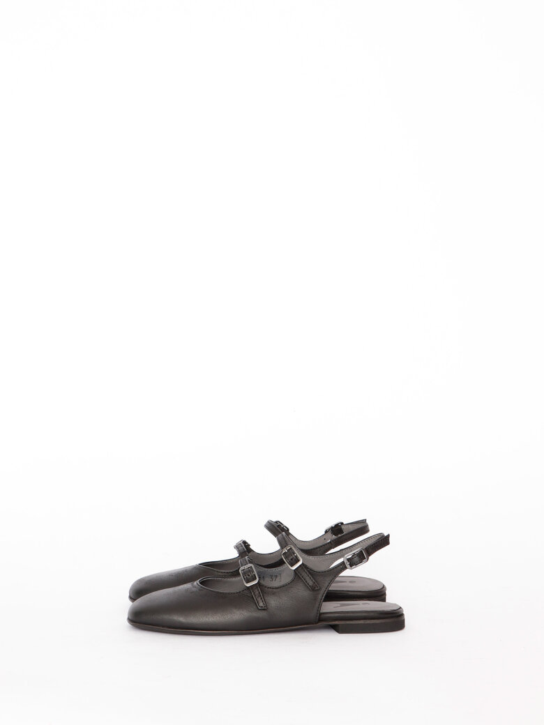 Sort Aarhus - Ballet flat with leather sole