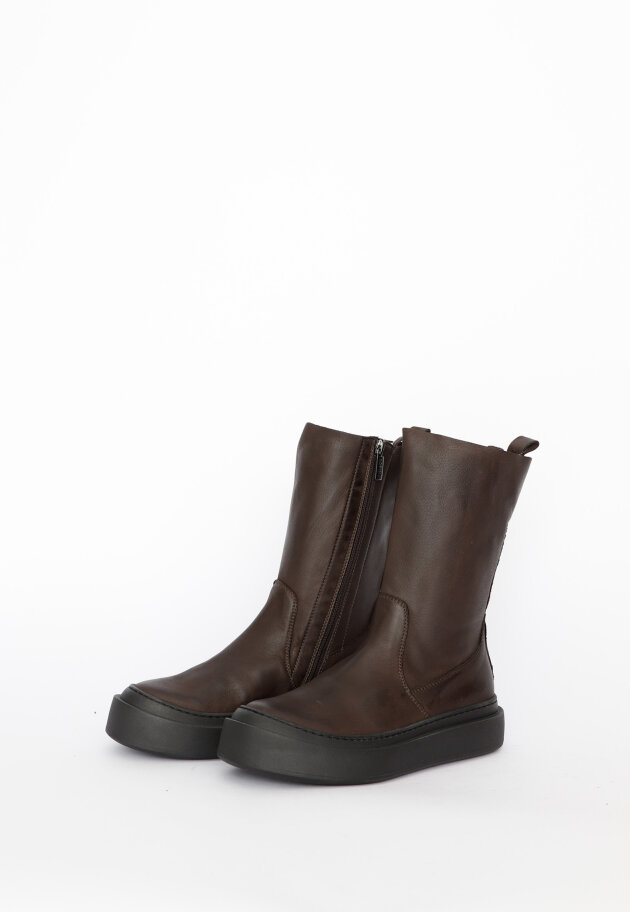 Lofina - Boot with stretch leather and zipper