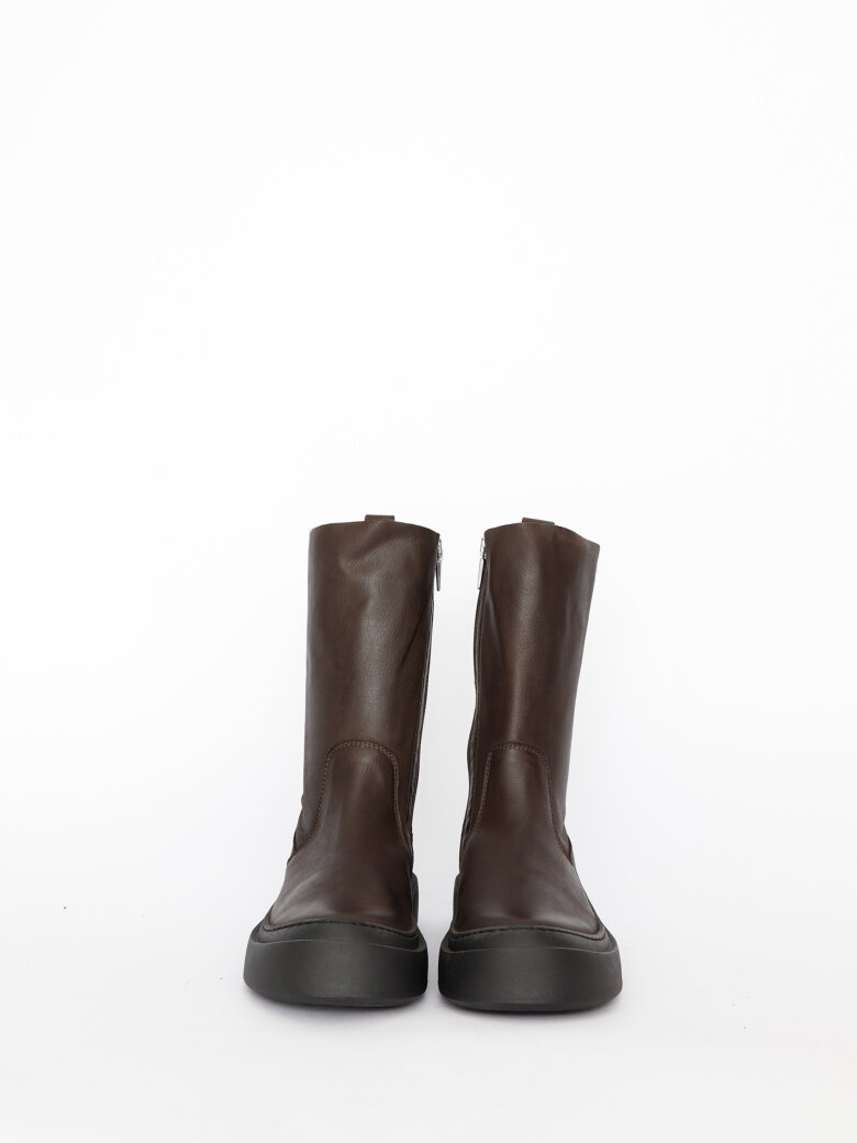 Lofina - Boot with loose leather shaft and zipper