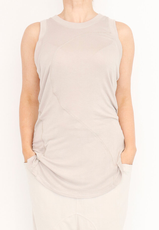 Sort Aarhus - Top with detail stitching