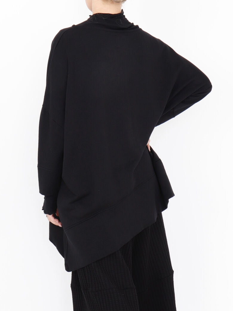Sort Aarhus - Oversized Blouse with boat neckline