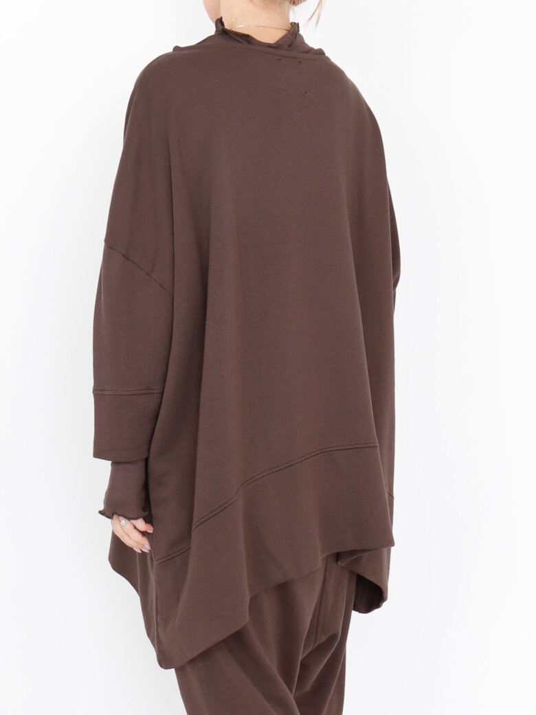 Sort Aarhus - Oversize bluse med 3/4-ærmer