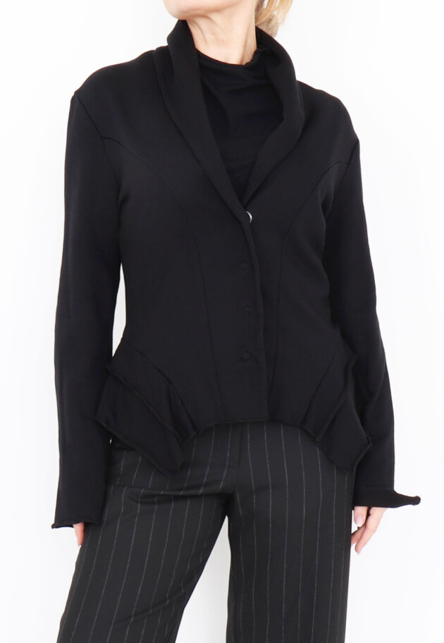 Sort Aarhus - Blazer with a feminine cut in soft sweat fabric