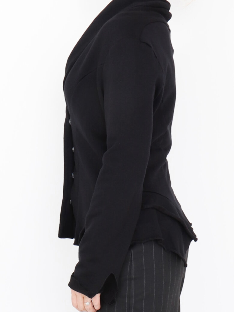 Sort Aarhus - Blazer with a feminine cut in soft sweat fabric