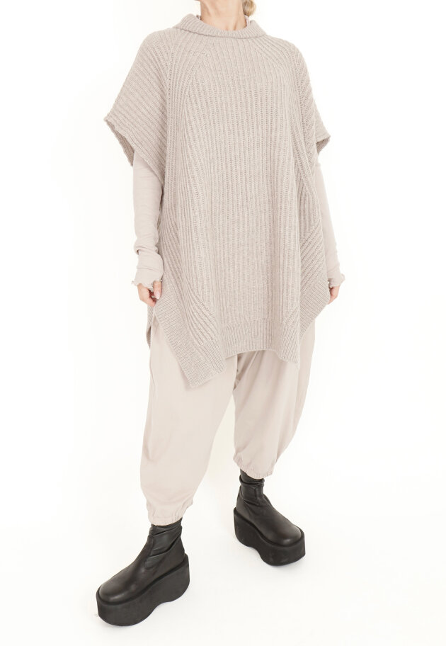 Sort Aarhus - Strikket oversize vest