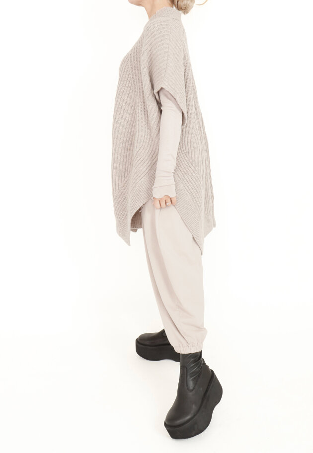 Sort Aarhus - Strikket oversize vest
