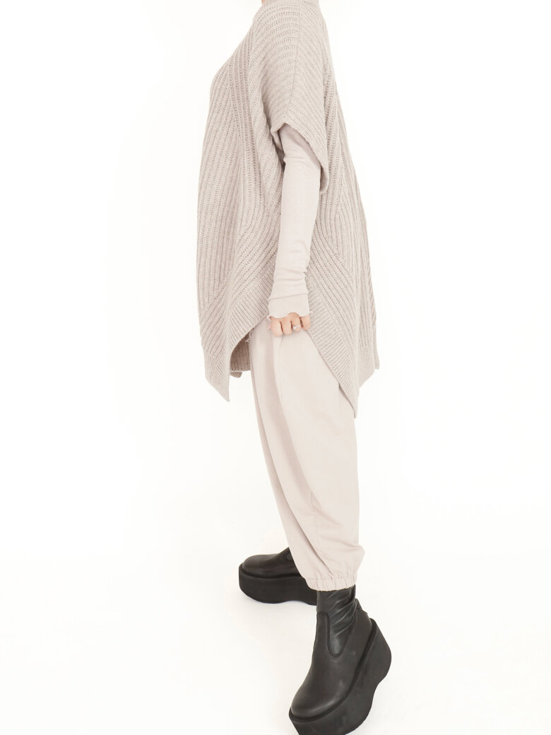 Sort Aarhus - Strikket oversize vest