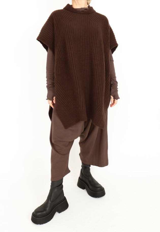 Sort Aarhus - Strikket oversize vest