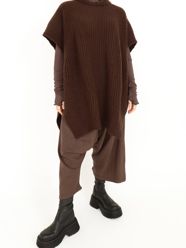 Sort Aarhus - Strikket oversize vest