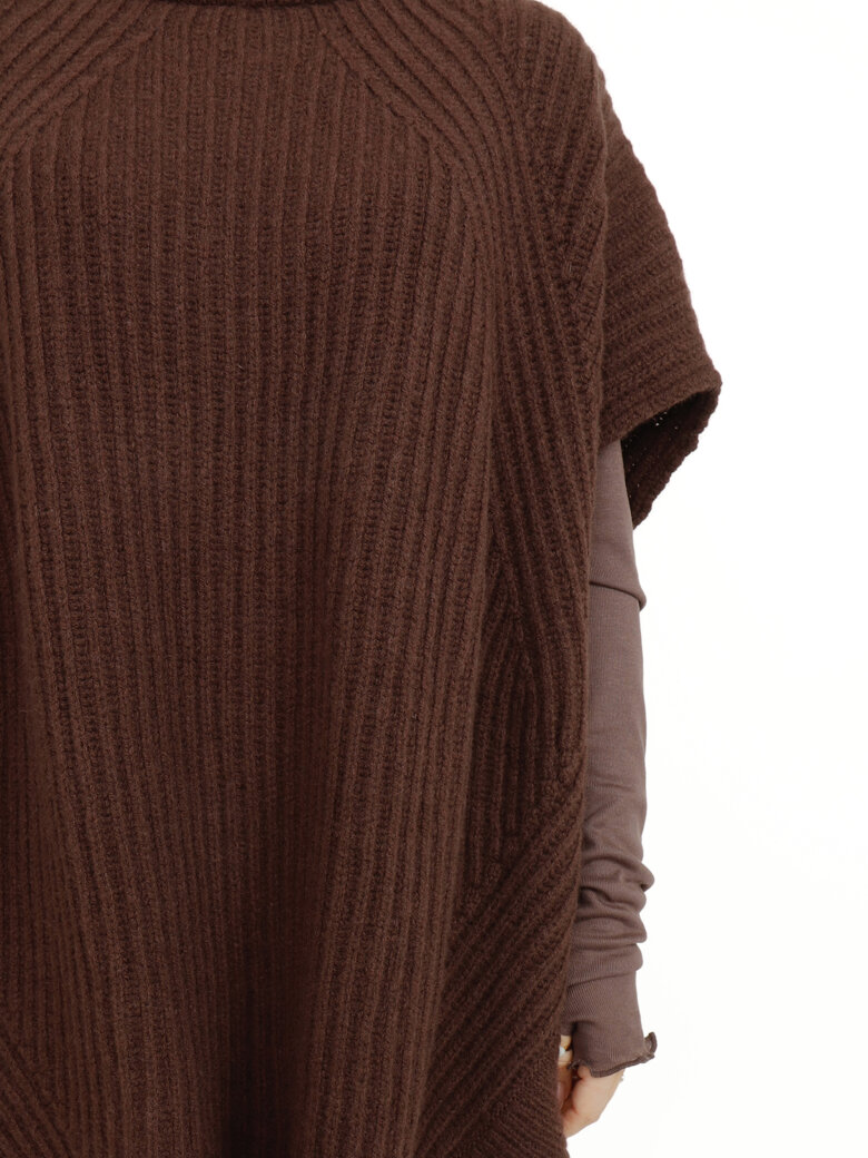 Sort Aarhus - Knitted oversize vest