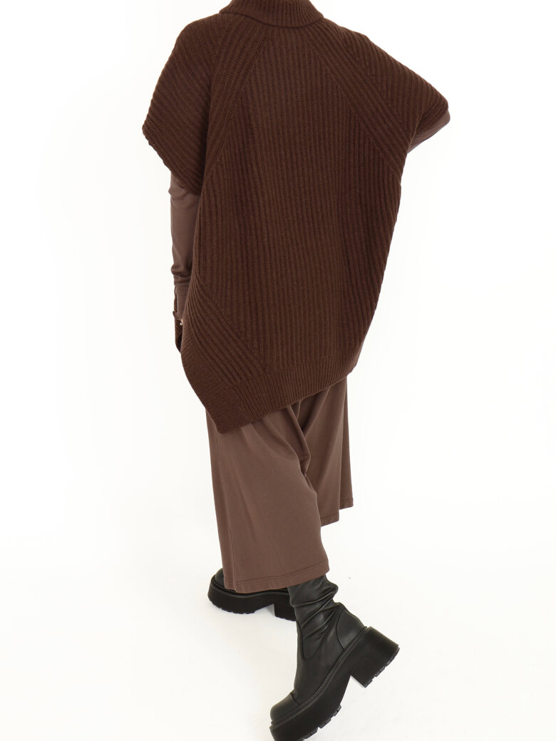 Sort Aarhus - Strikket oversize vest