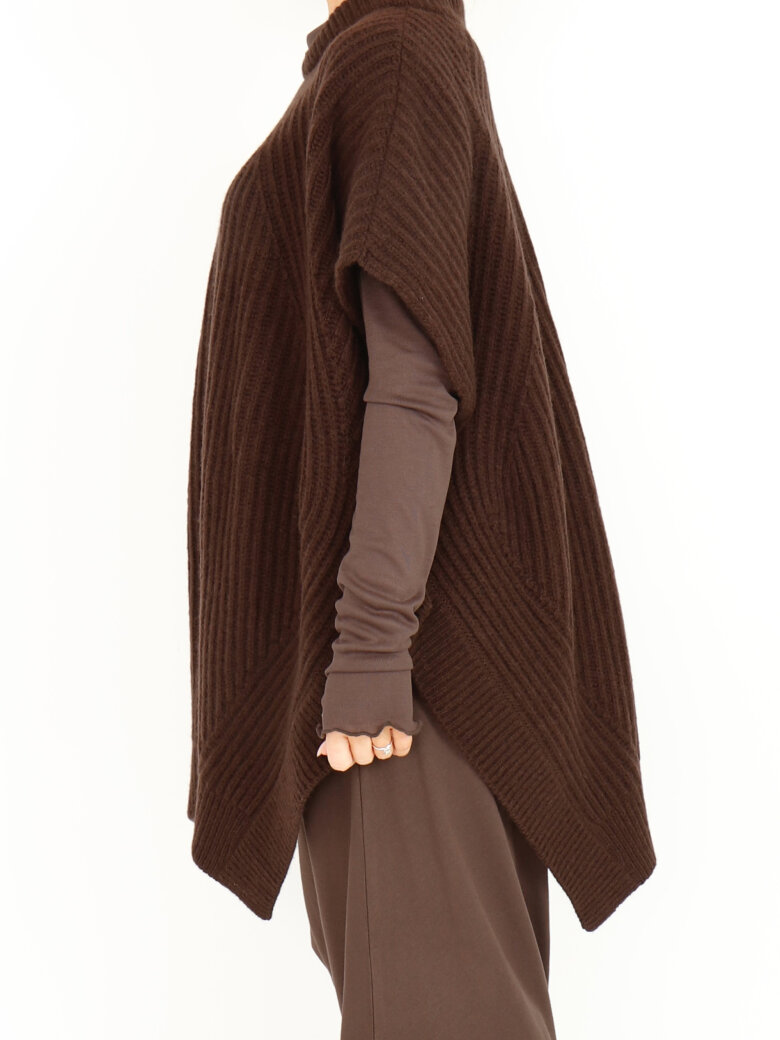 Sort Aarhus - Strikket oversize vest