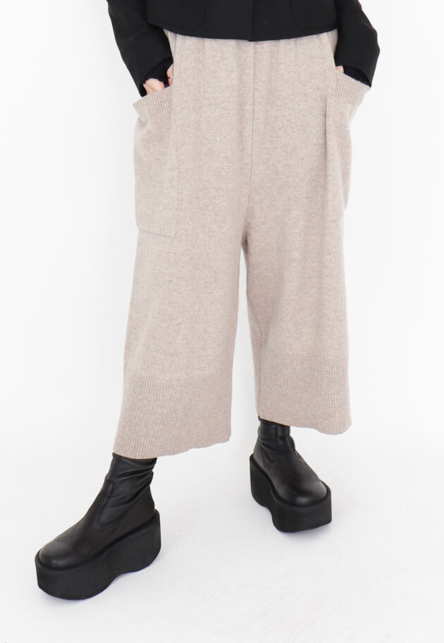 Sort Aarhus - Knitted 3/4 pants