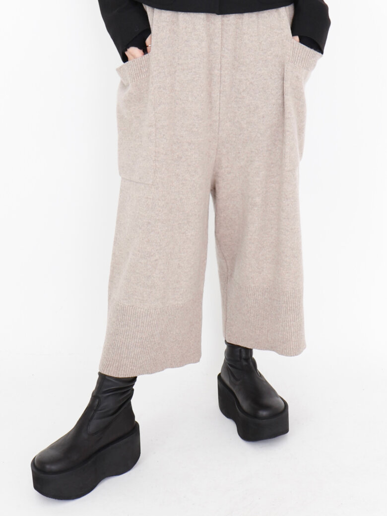 Sort Aarhus - Knitted 3/4 pants