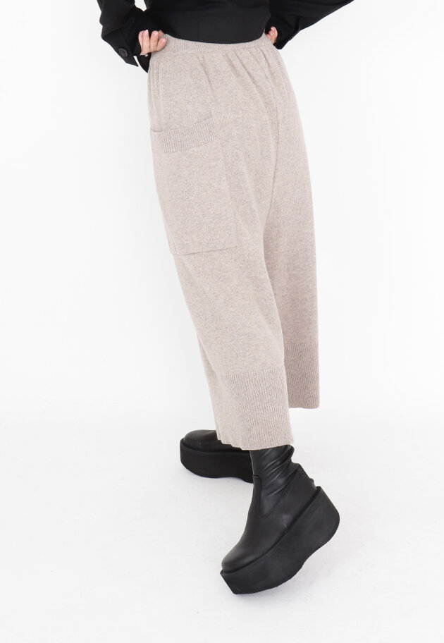 Sort Aarhus - Knitted 3/4 pants