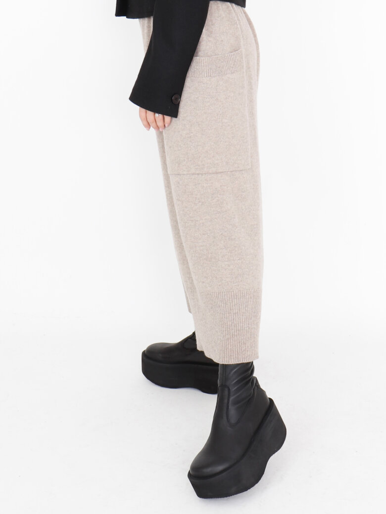 Sort Aarhus - Knitted 3/4 pants