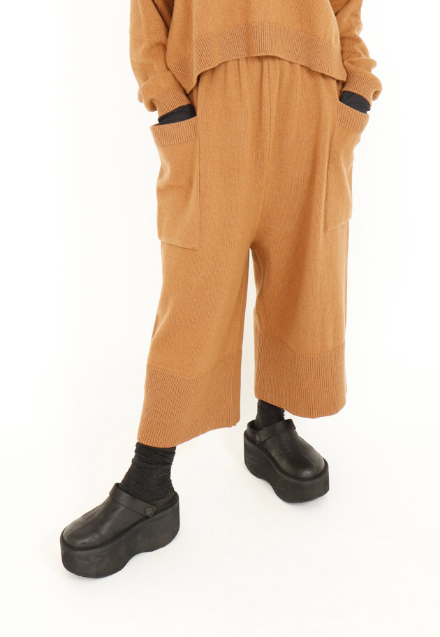 Sort Aarhus - Knitted 3/4 pants