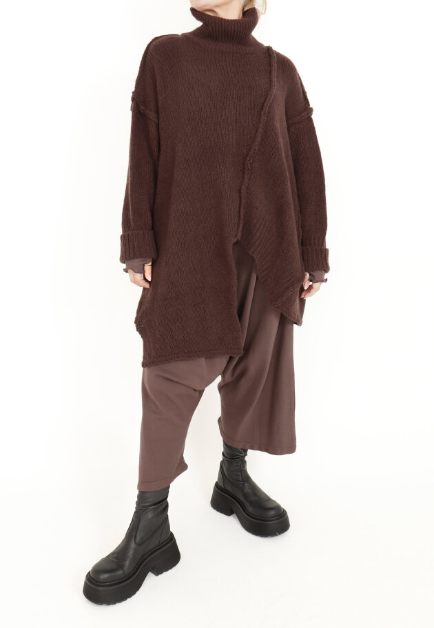 Sort Aarhus - Strikket oversize bluse