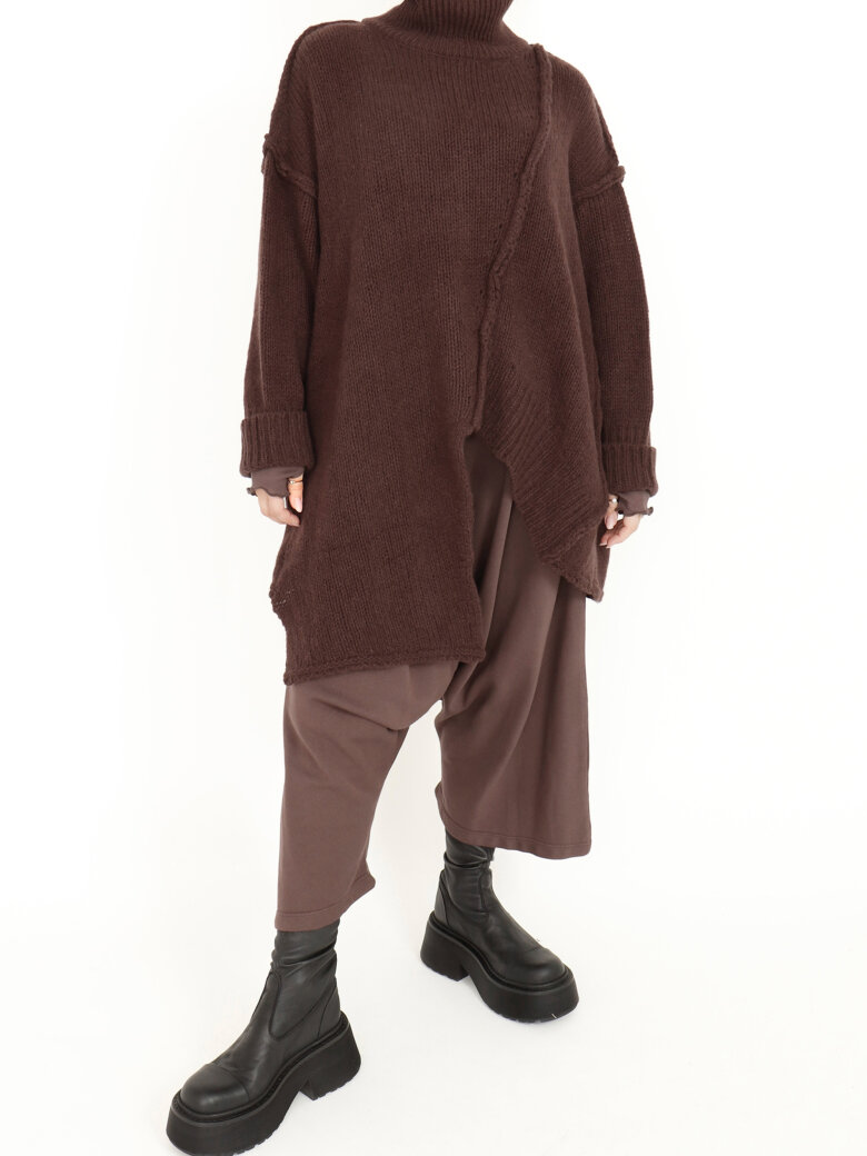 Sort Aarhus - Strikket oversize bluse