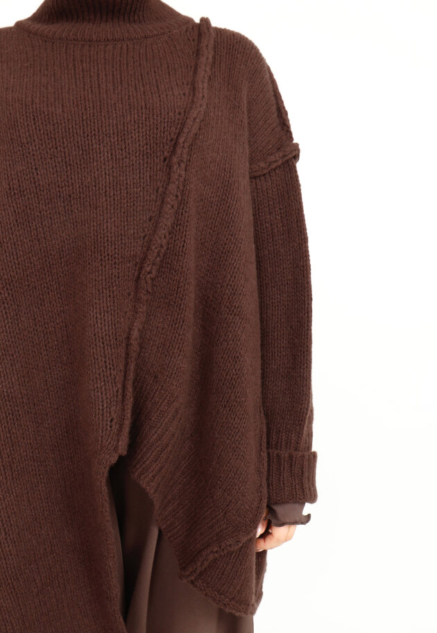Sort Aarhus - Strikket oversize bluse