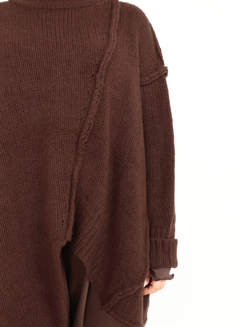 Sort Aarhus - Strikket oversize bluse