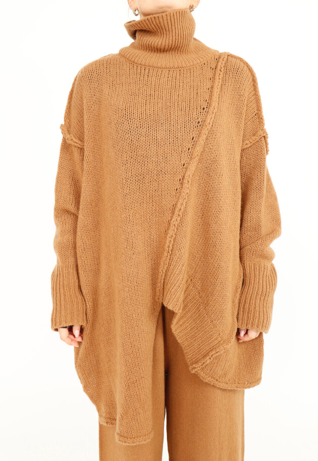 Sort Aarhus - Strikket oversize bluse
