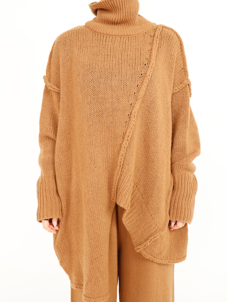 Sort Aarhus - Strikket oversize bluse
