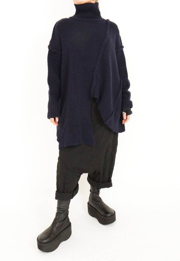 Sort Aarhus - Strikket oversize bluse