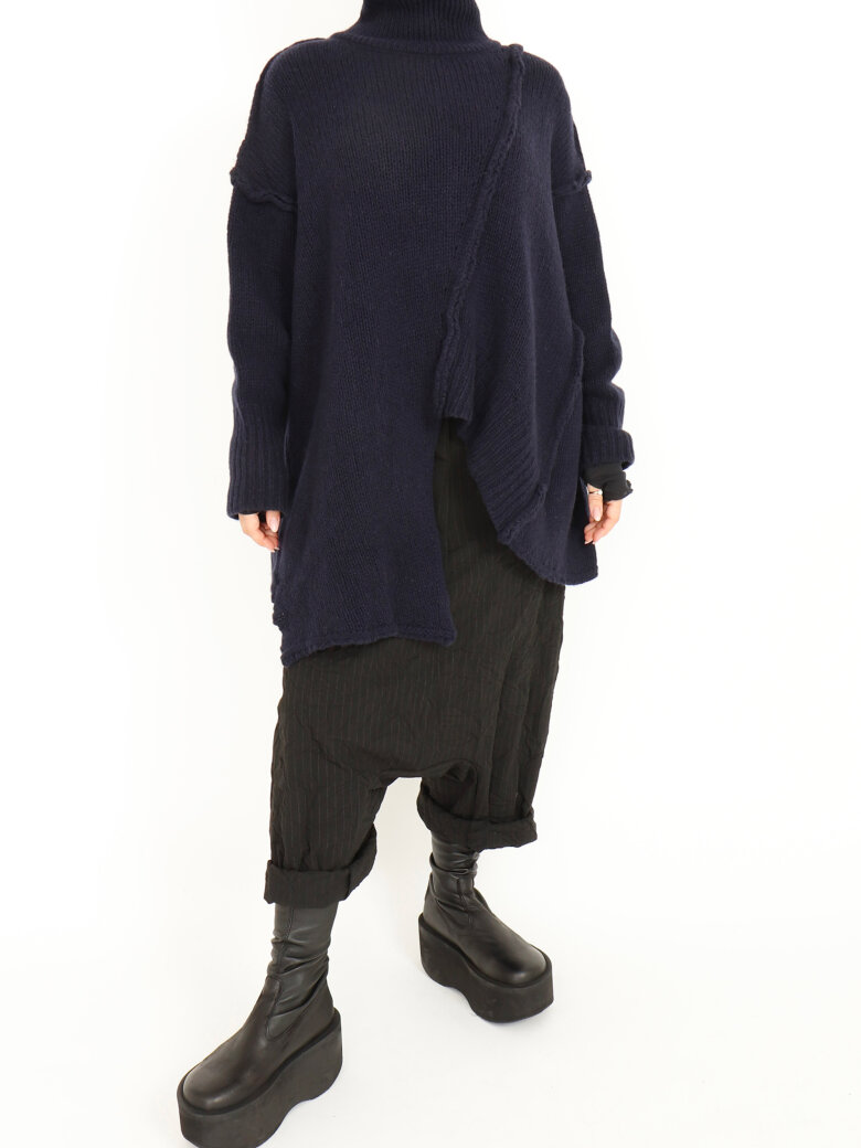Sort Aarhus - Strikket oversize bluse
