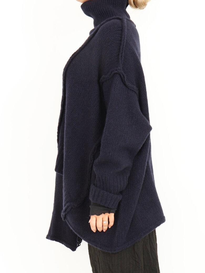 Sort Aarhus - Strikket oversize bluse